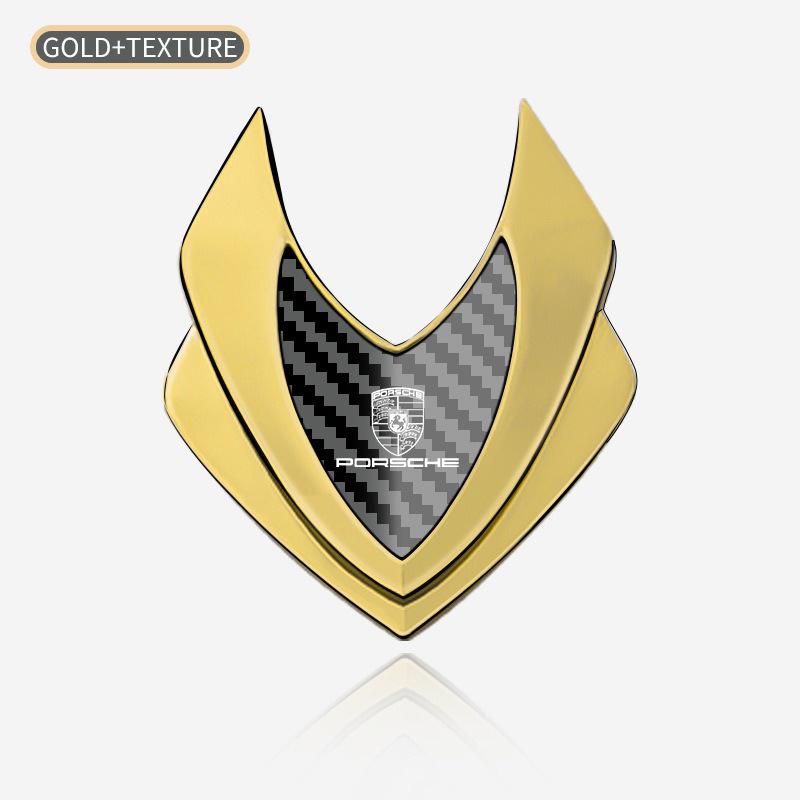 3D Metal Car Styling Sticker Emblem Badge Decals Automobiles For Porsche Cayenne Panamera Macan Boxster Cayman 718 911 Stickers xhrg00