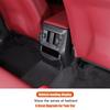 ABS carbon fiber pattern Rear outlet anti-kick cover For BMW X3 G45 2025+ Car interior accessories