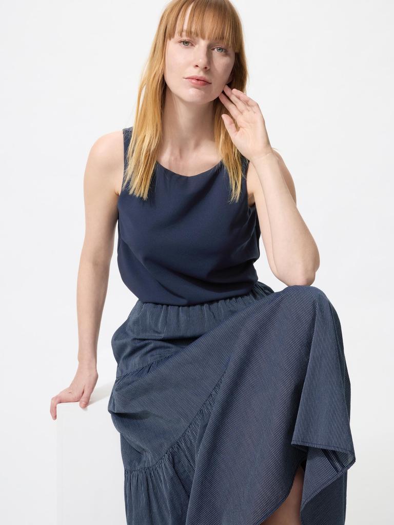 Uniqlo Japan Crepe Jersey Boat Neck Bra Top