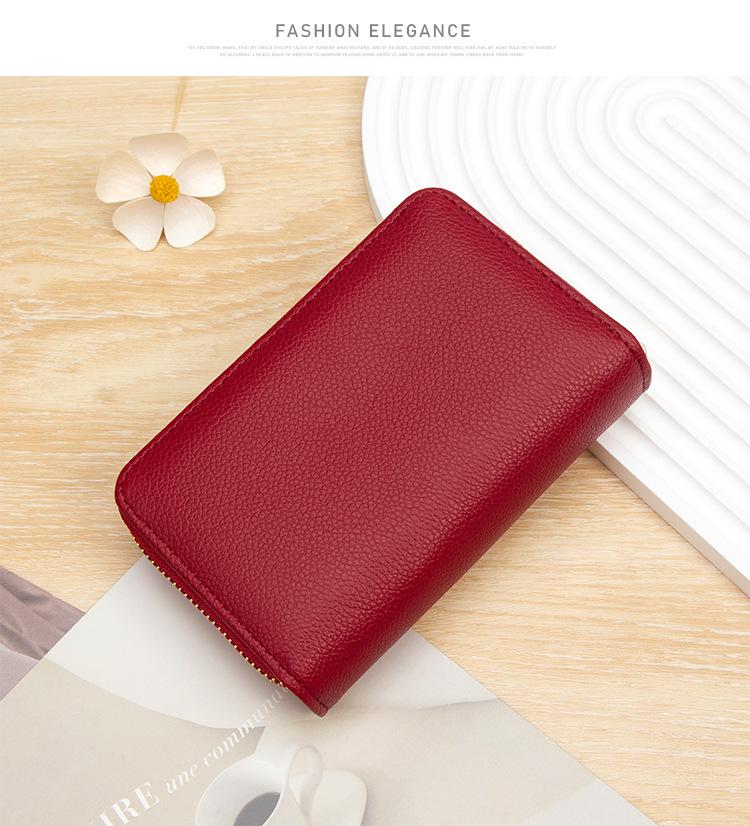 Damen Geldbörse & Clutch mit mehreren Kartenfächern und Reißverschluss-Münzfach