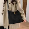 Womens Retro Matte Water Bucket Bag With Large Capacity For Daily Use