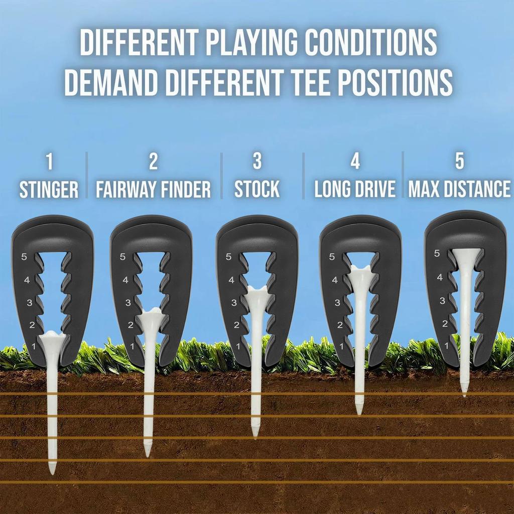 Tee Height Adjuster Tee Accurate Eliminate Variability Height Setup Tool for Consistent Swings Training Aid
