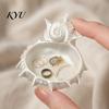 Conch Shape Jewelry Plate 3D Printed Tray, Sea Snail Dish Bowl for Organizing Necklaces Earrings, Decorative Ocean Theme Desk Organizer EarringsHolder