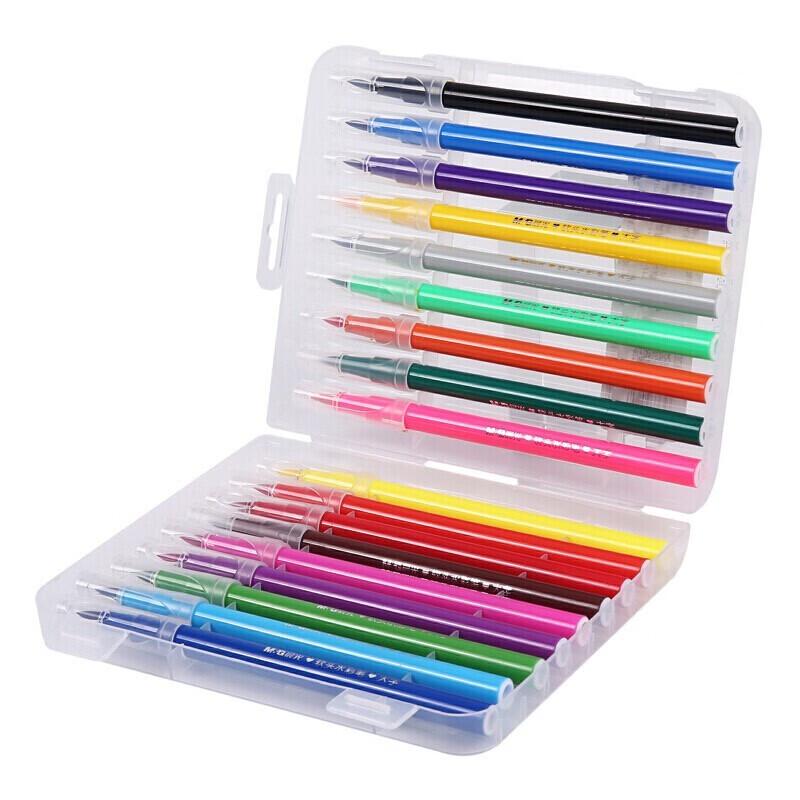 M&G 18-Color Washable Soft-Tip Watercolor Pen Set (2-Pack)