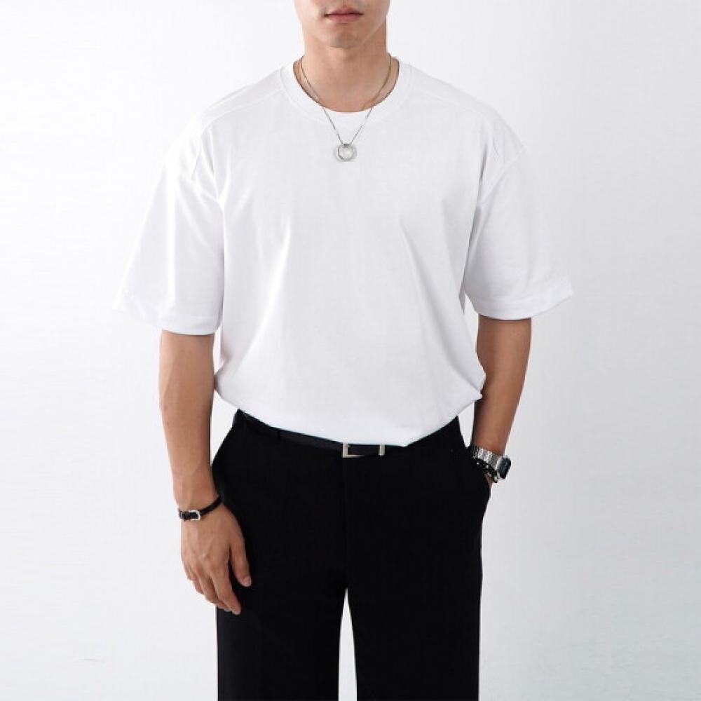 Onl Men S overSized ShorT Sleeve T ShirT whiTe 1