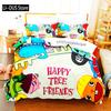 Juego de Funda Nórdica de Happy Tree Friends Anime Para Habitación de Niños Individual Twin Full Queen King Size 2024 Funda de Colcha Funda de Almohada