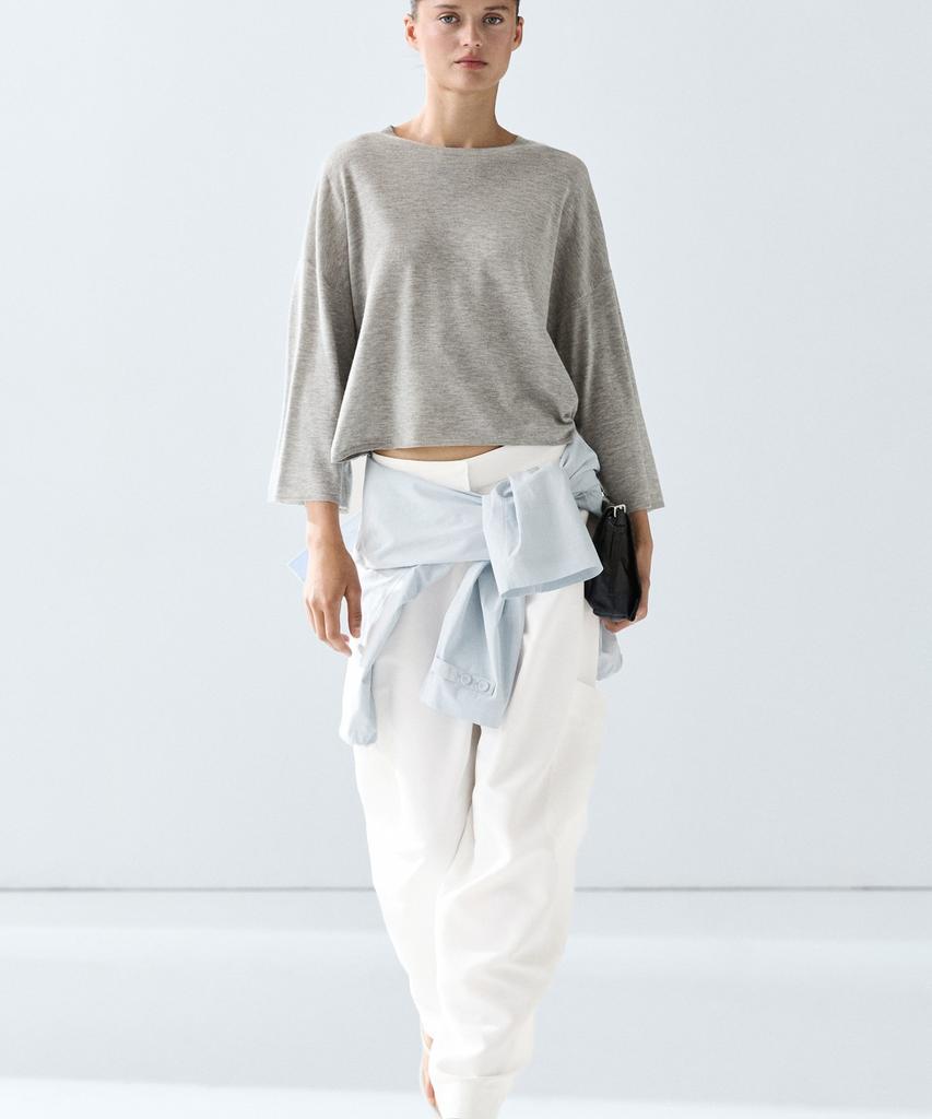 Masimodutti Wool Blend Round Neck Sweater