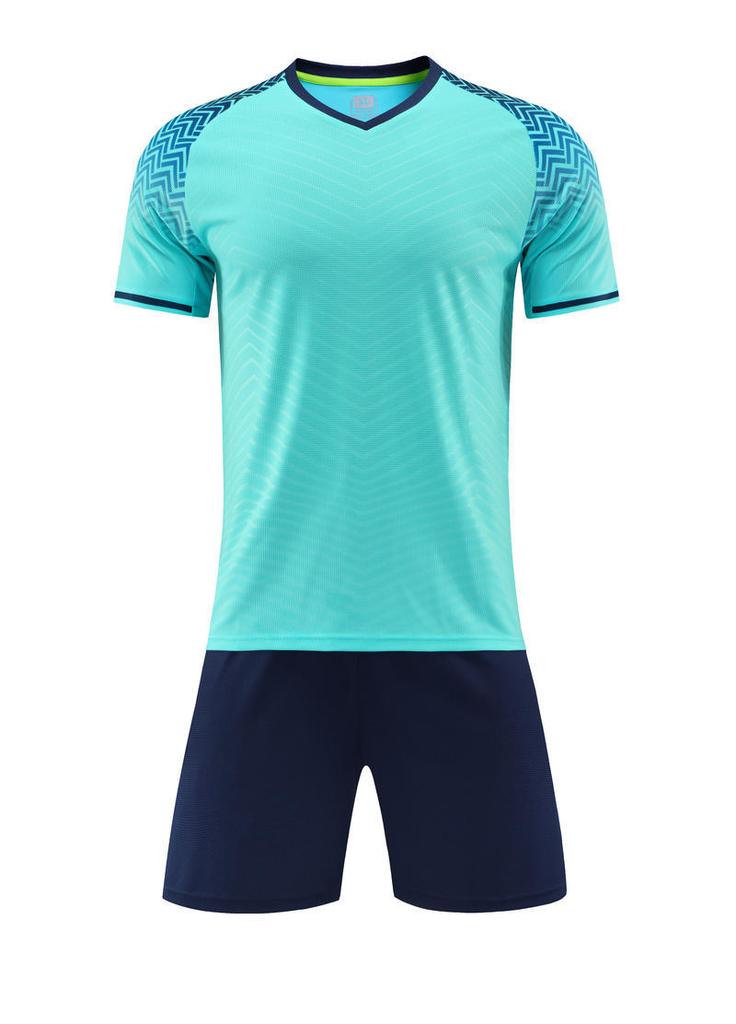 Fußballtrikot-Sets, Sportwettkampf-Trainings-Teamuniformen für Herren und Damen, Uniformen für Erwachsene und Kinder, dünne atmungsaktive Fußballtrikots