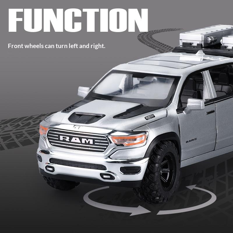 1/32 alloy die-cast car model simulation sound and light children's toy pickup truck suitable for boys off-road vehicle gift