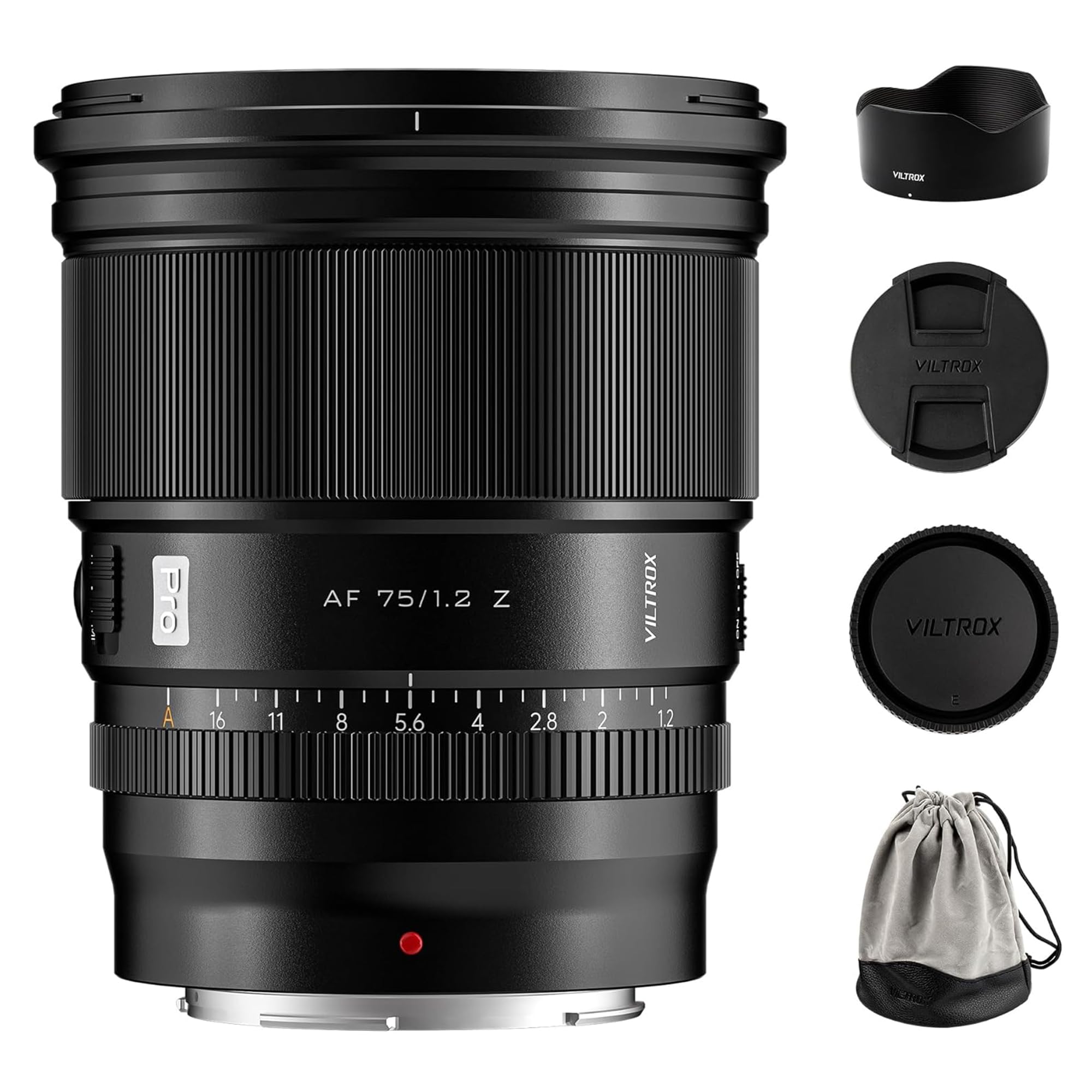

VILTROX AF 75mm PRO Z Camera Large Eye Soft Compatible with Nikon Mirrorless and Ideal for and Stargazing Photography F1.2 Lens, Aperture, APS-C,