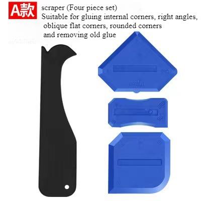 Multipurpose 9-in-1 Spatula Caulking Tool Silicone Caulking Tool Joint Sealant Spreader Spatula Scraper for Tile Window Grout