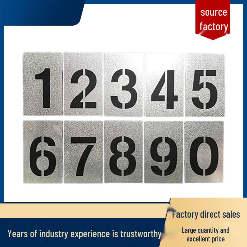 Galvanized Steel Digital Stencil Set 15cm
