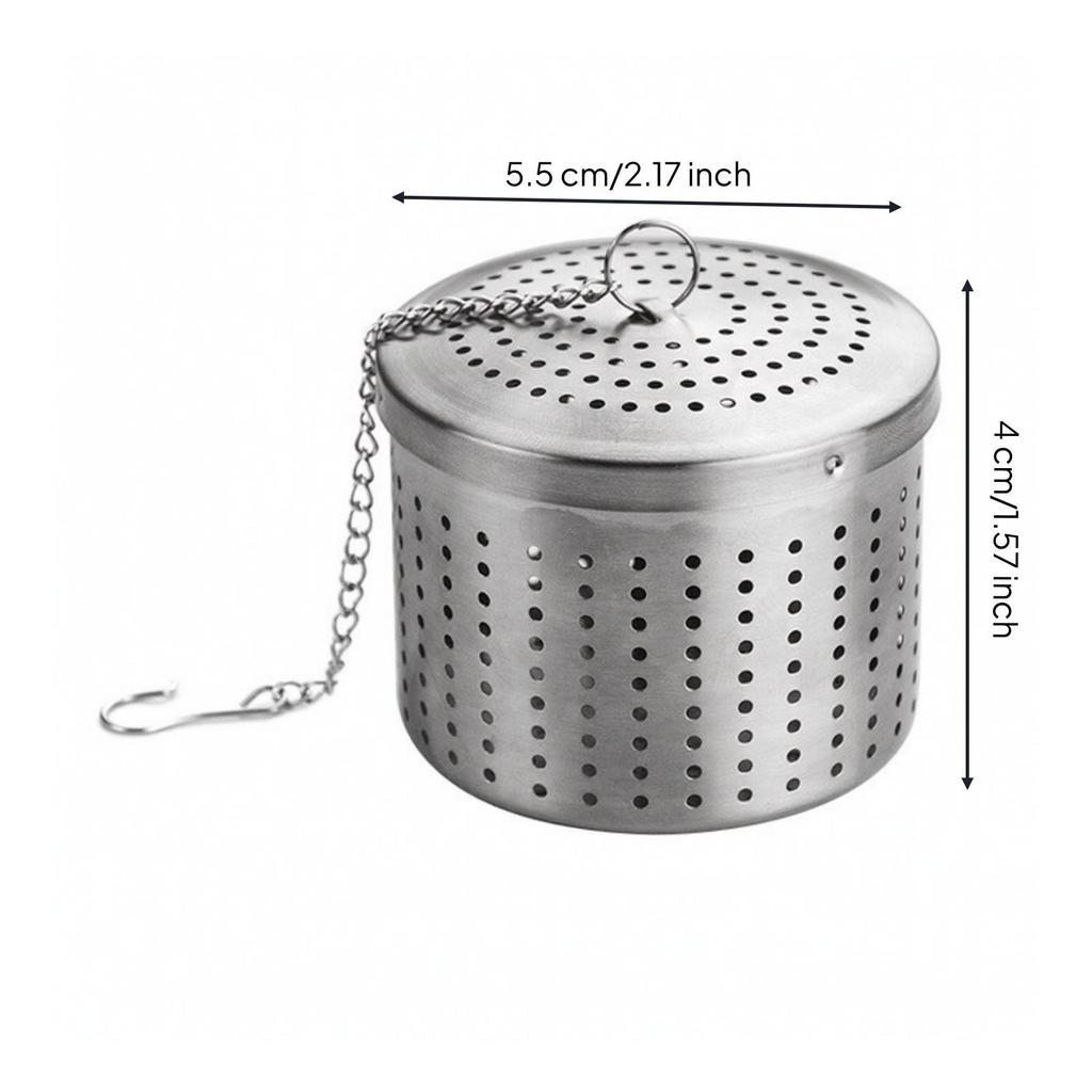 Loose Leaf Tea Infuser Reusable with Chain Food-Safe for Kitchen