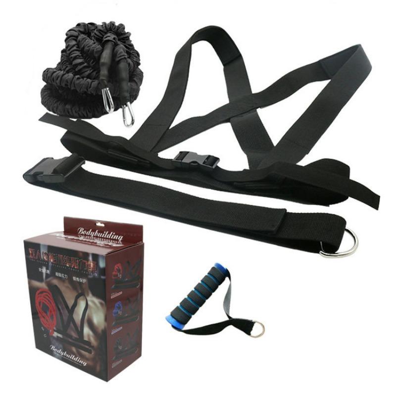 Double Resistance Rope Tension Rope Elastic Rope Track Running Explosive Power Bounce Physical Training Resistance Rope