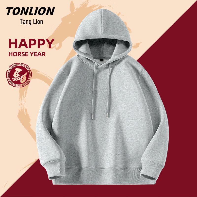 

TonLion Men s Heavyweight Knit Hooded Sweatshirt XL