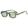 New Retro Tortoiseshell Square Women Sunglasses Personality Versatile Rice Nail Design Punk Trend Men Uv400