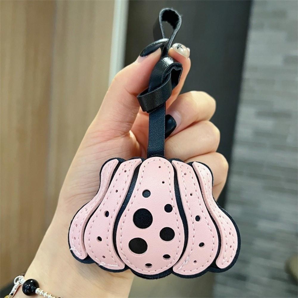 Polka Dot Halloween Bag Pendant Solid Color Beg Accessories Creative Pumpkin Keychain  Bag Charm