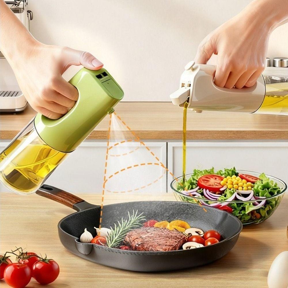Dual-Use Oil Dispenser 400 ML Olive Oil Storage Bottle Practical Cooking Spray Bottle  Kitchen