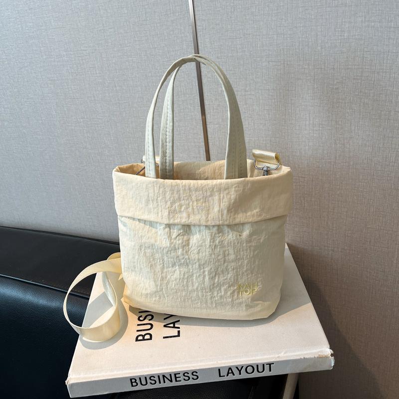Korean simple Oxford cloth handbag bag women's summer fashion lightweight bucket bag versatile shoulder messenger bag