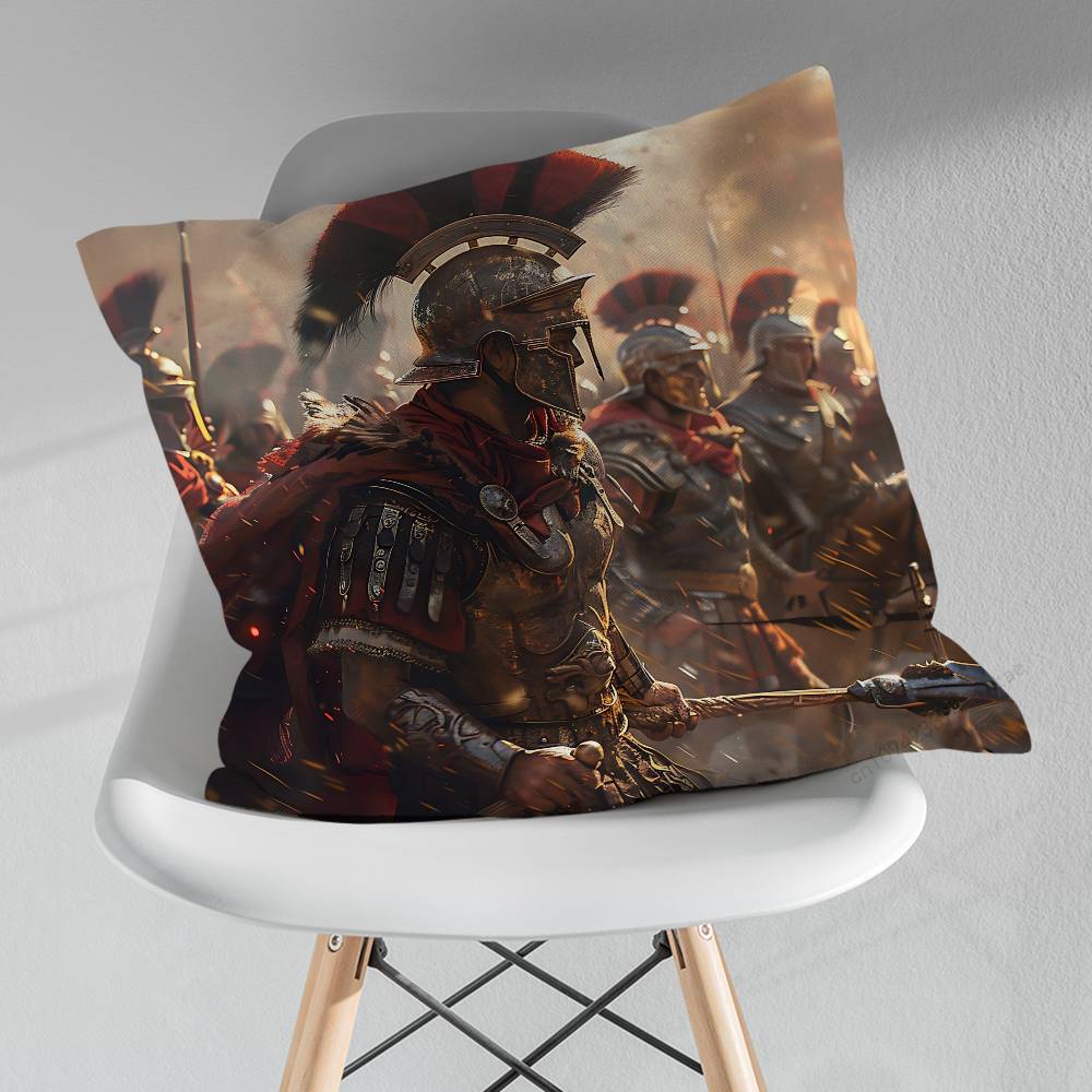 Cool Art Sparta Warrior Pillowcase for Sofa Room Office Decor Printing  Merchandise AllMatch Cushion Cover