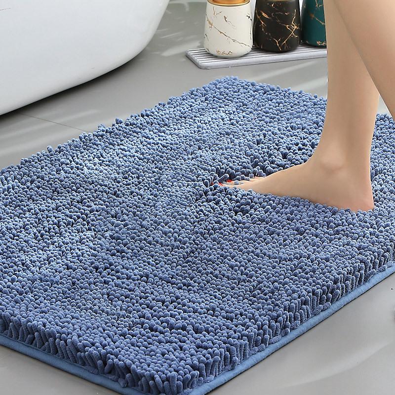 Chenille Water-Absorbent Anti-Slip Bathroom Entrance Mat