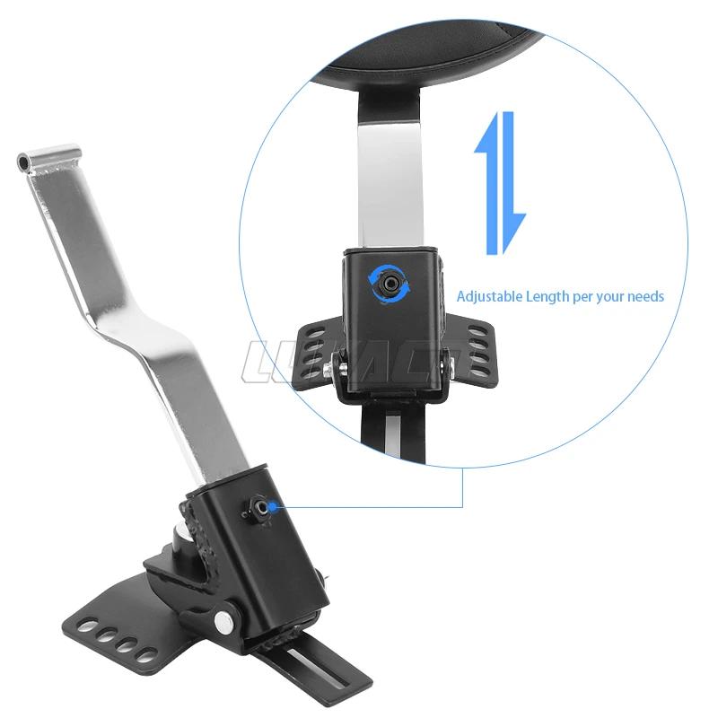 Motorcycle Front PU Leather Driver Plug-in Backrest Mounting Kit For Harley Touring Road King Street Glides FLHR 1997-2025