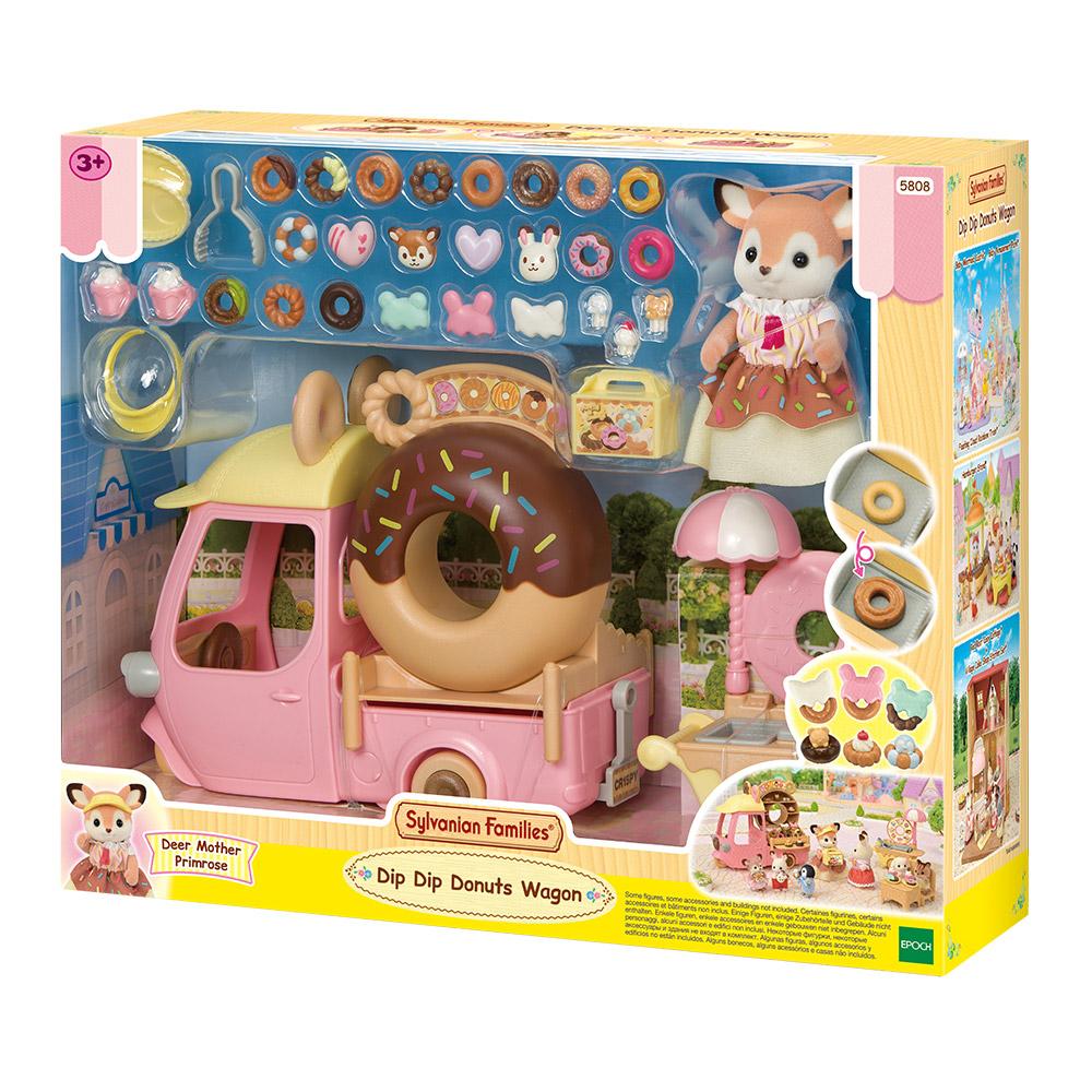 Sylvanian Families Deer Mother s Sweet Donut Cart Playset