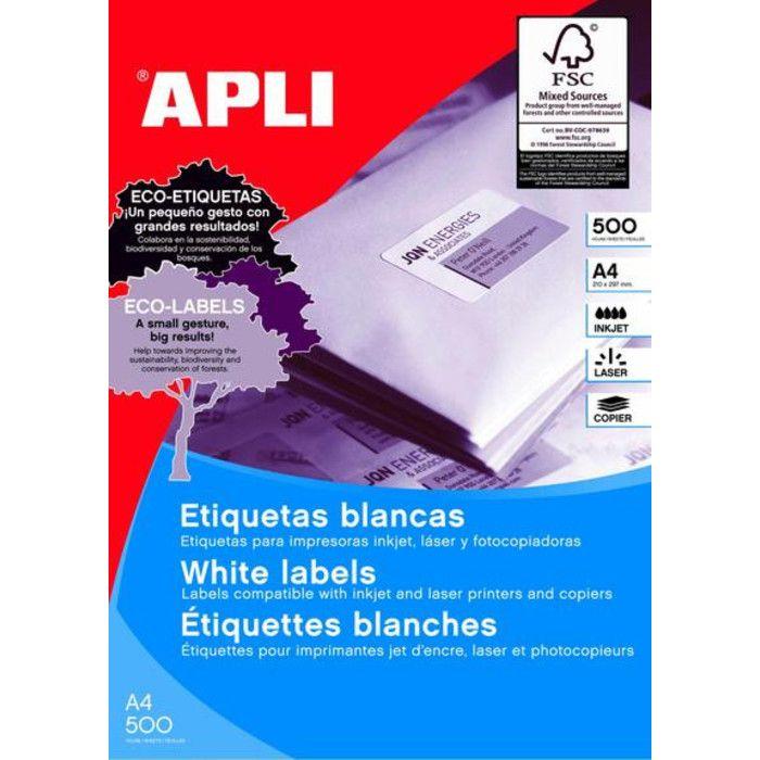 Étiquettes blanches permanentes 105,0 x 148,0 mm 500 feuilles