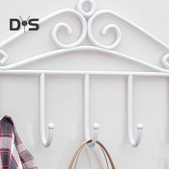 Wall Mounted Coat Rack with Hooks Durable Construction Strong Load-bearing Easy To Install Hat Towels Clothes Hanger Hooks