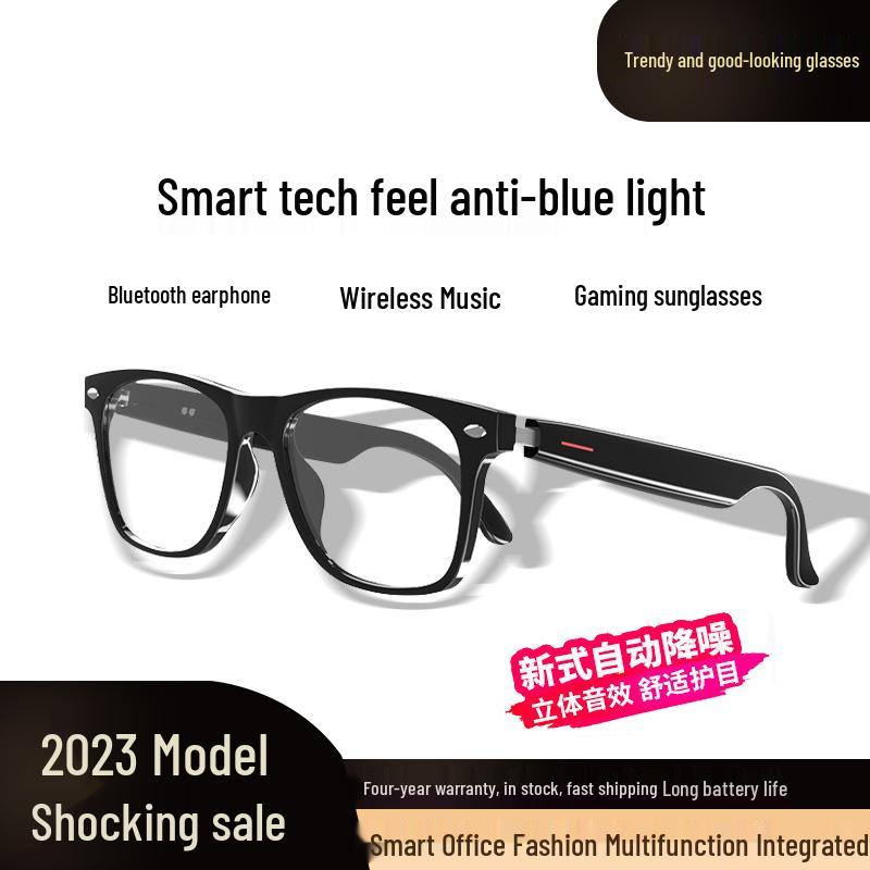 Bluetooth Prescription Smart Glasses: Stereo Calls, Blue Light Blocking, Myopia Sunglasses