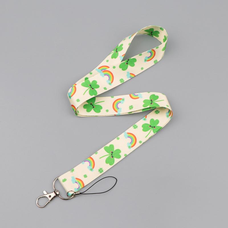Badge Holder Long Strap Phone Anti-Loss Belt Anti-Loss Lanyard Phone Neck Strap Fresh Flowers Art Mobile Phone Charm Pass