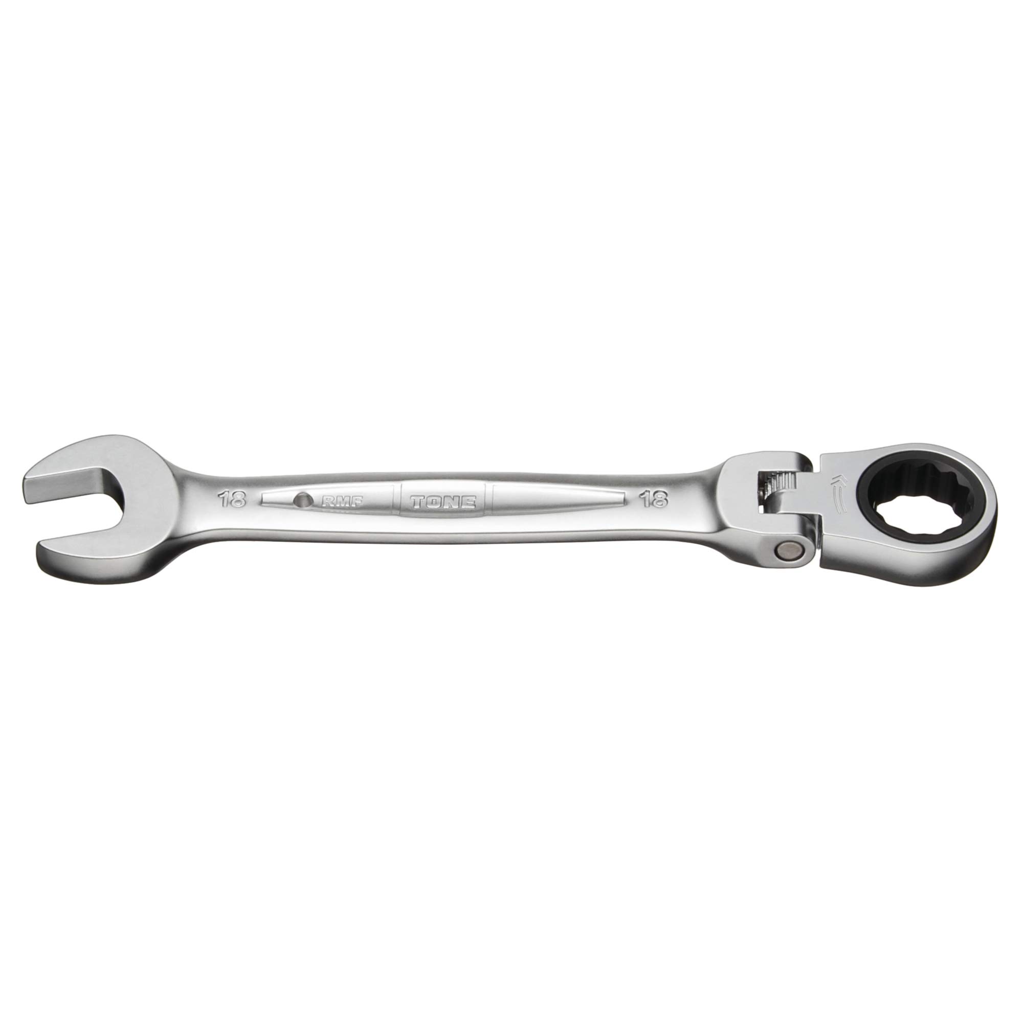 TONE Swivel Ratchet Combination 18mm Jaw Opening HPRMF-18 Wrench,
