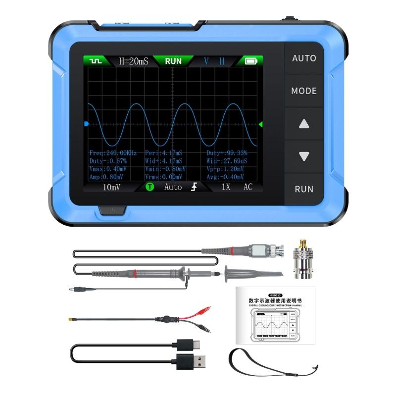 

Handheld Digital Oscilloscope DSO510 Portable Multifunction Signal Generator with USB Connectivitys 1