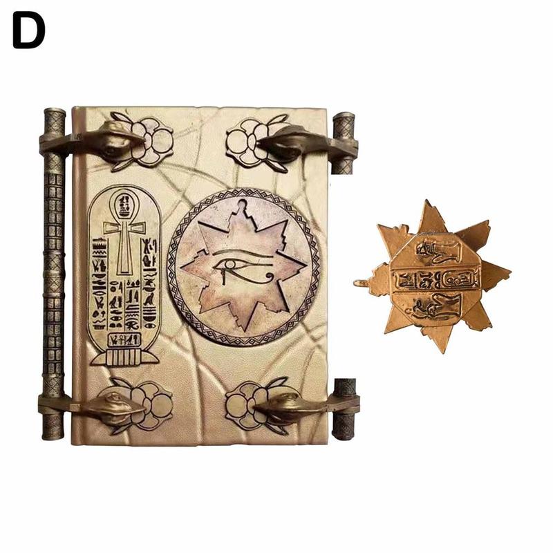 Wooden Vintage Storage Box Mummy's Book Of Death Resin Decoration Crafts Decorations Magic Hall I8H5