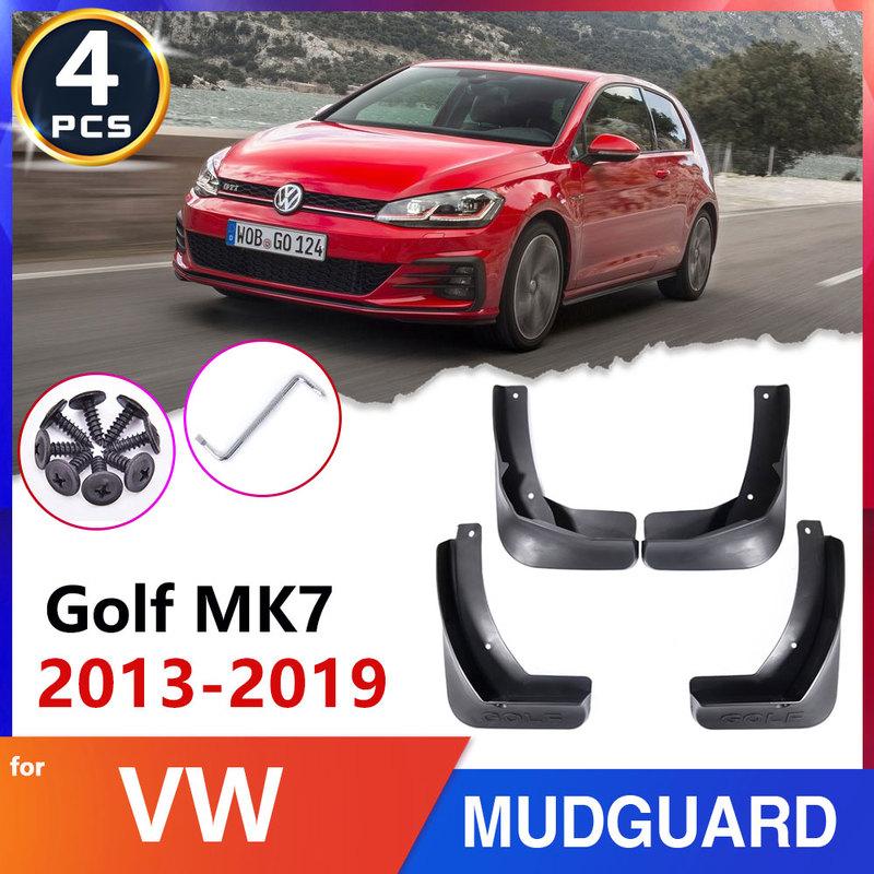 For VW Golf 7 Mk7 2013~ 2017 2018 Auto-Accessories-Goods Car Tire Fender Mud-Flap MudGuard Car Mudflaps Splash-Proof Guards