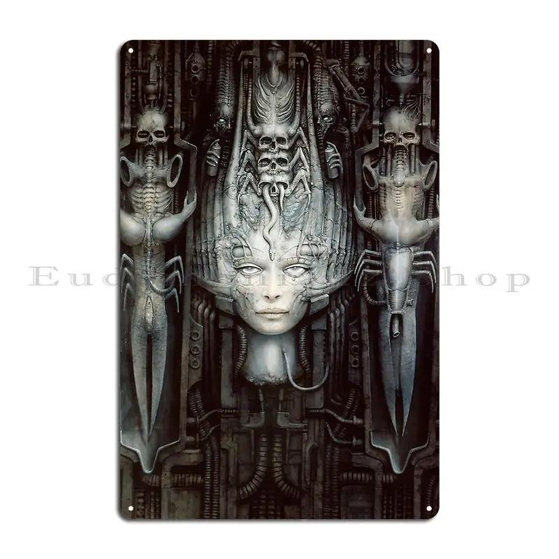 Hr Giger Li Painting Metal Plaque Party Printing Club Custom Create Tin Sign Poster