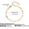 European Style Dopamine Color Block Necklace & Bracelet Set: Stainless Steel Drip Oil, Clavicle Design, Simple & Stylish Personality.