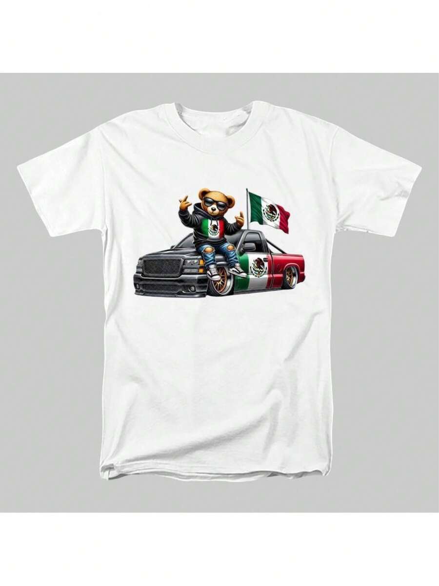 

Hip Hop Mexican Bear Clipart, Teddy Bear Cool Pick Up Truck, Unisex T-Shirt S