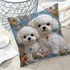 New High Quality Super Soft Pillowcase Simulated Embroidery 2D Pattern Pillow Case Cute Animals 45x45 Cushion Cover Home Decor