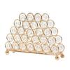 Freestanding Golden Crystal Paper Towel Rack Modern Oval Tissue Stand for Living Room or Bathroom Napkin Dispenser