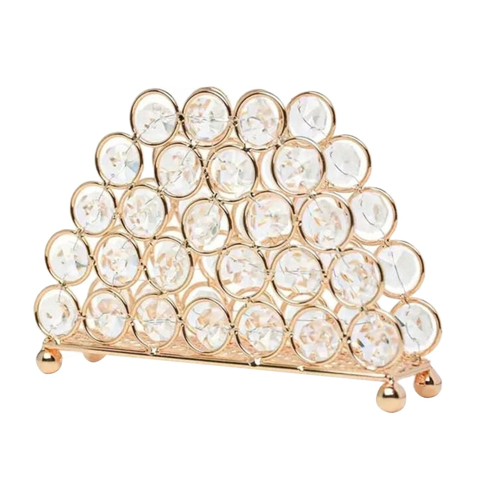 

Отдельно стоящая стойка для бумажных полотенец Golden Crystal, современная овальная подставка для салфеток для гостиной или ванной комнаты, диспенсер для салфеток