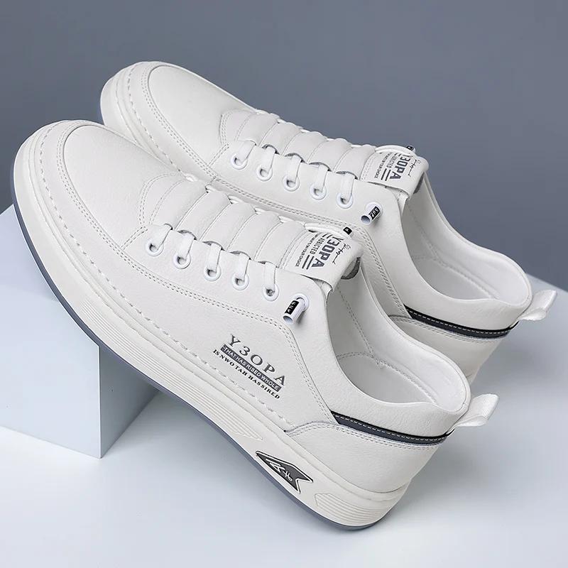 High Quality Men's Fashion Casual Leather Shoes Hot Sale 2025 New Classic Flat Brand Outdoor Sneakers Work Oxford Shoes Casuales