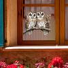 Double-Sided Owl Branch Window Sticker - Cute Home Decoration