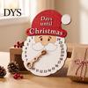 Christmas Party Supplies Advent Calendar Wooden Hanging Sign, 24 Days Welcome Sign with Rope, Countdown Plaque Santa Decorations For Living Room Cafe