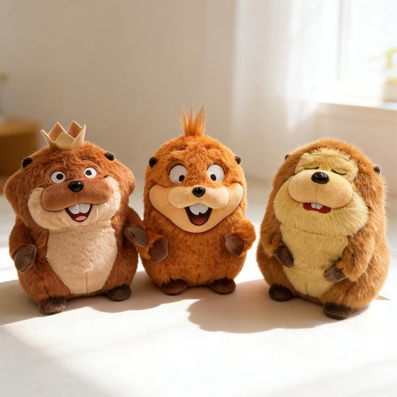 Neue Hoppers Biber Plüschtiere Anime Film Merchandise Exquisite Tierfiguren Sammlerstücke für Fans Geburtstagsgeschenk für Kinder