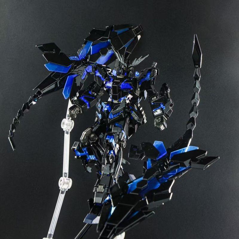 HG 1/144 Electroplating Unicorn Destruction Mode Phoenix Anime Assembly Figure Kit Movable Joint Robot Model Kit Action Model Premium Quality