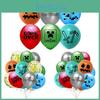 Pixel 12" Minecraft Birthday Latex Balloon Party Decoration Kids Shower Baby