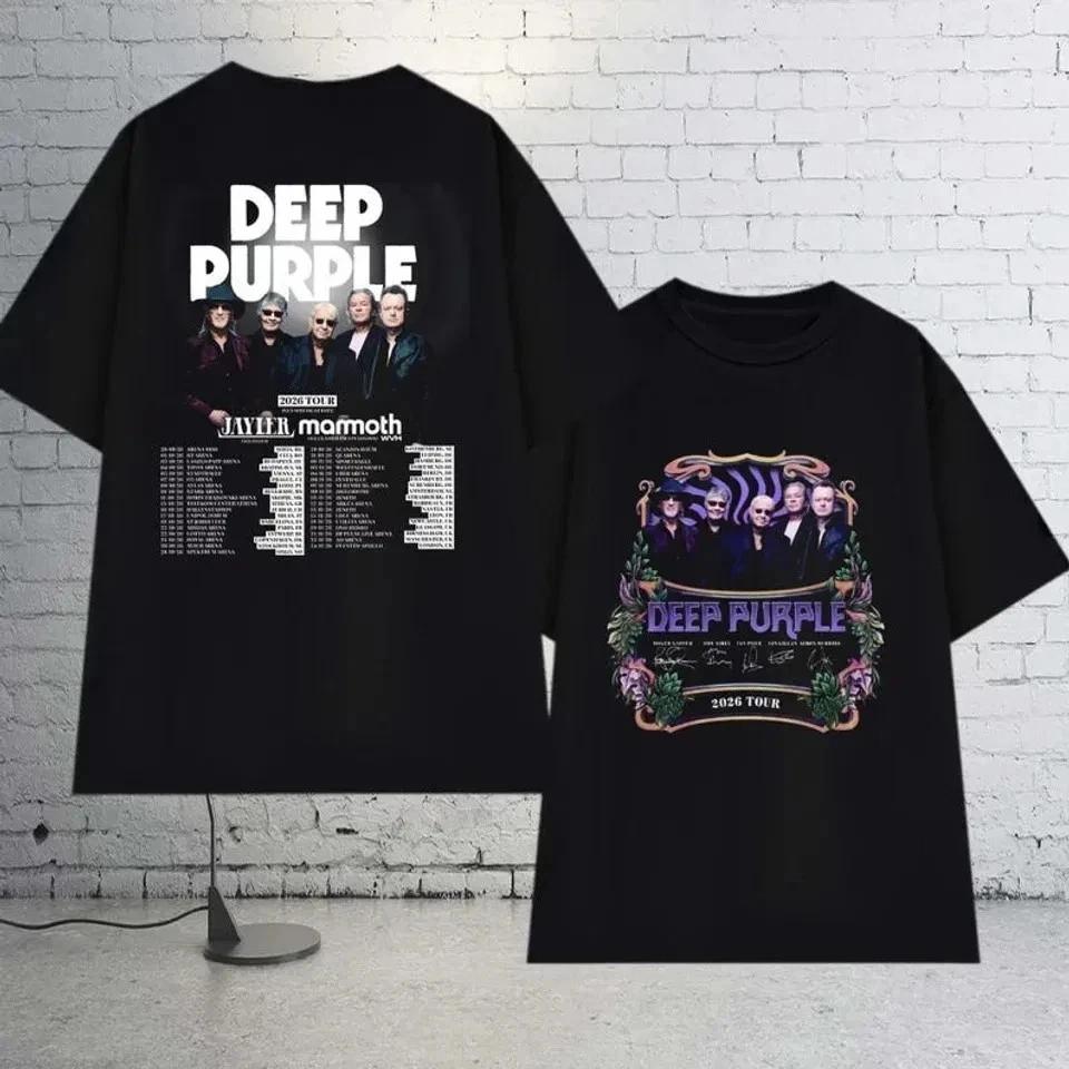 2026 Deep Purple World Tour T-Shirt, Deep Purple Rock Band Shirt L