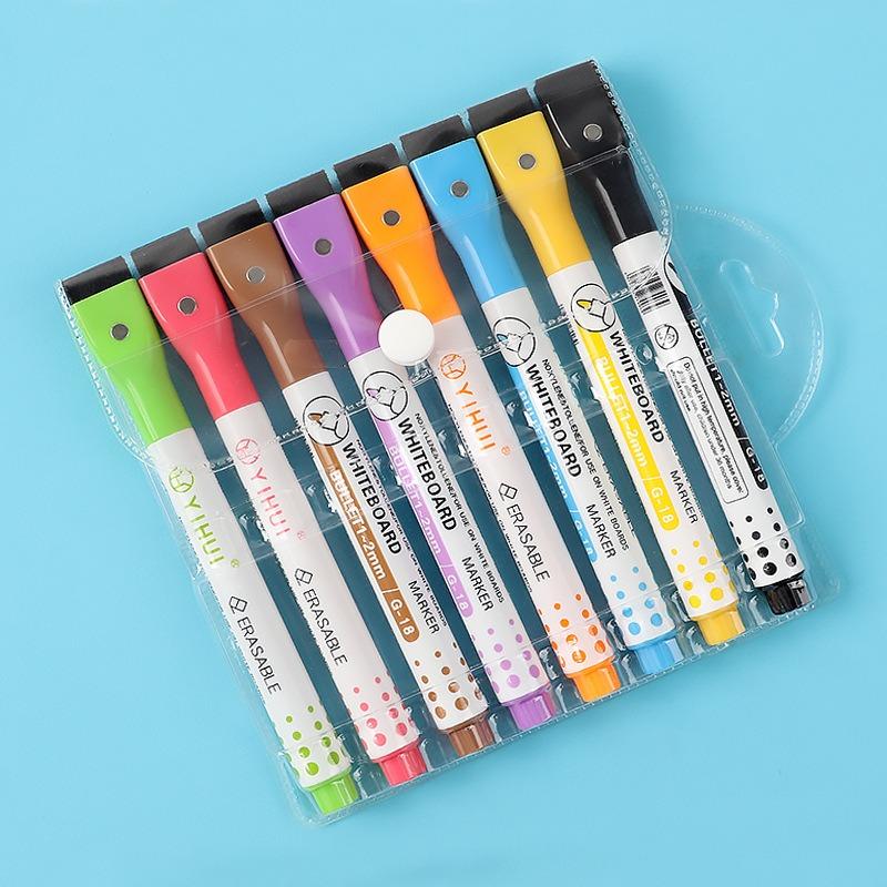Magnetic Erasable Water Based Fine Tip Whiteboard Marker For Drawing Writing