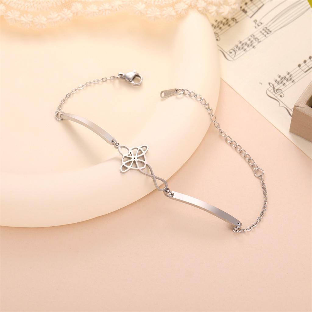  Love Celtics Knot Cross Bracelet for Women Stainless Steel Fashion Hollow Witch Knot Bracelet Irish Amulet Jewelry Gift